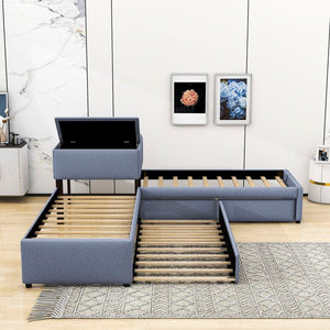 Biermann Twin 2 Drawer Bed with Built - in - Desk by Isabelle & Max - Stu's Home Improvement Outlet