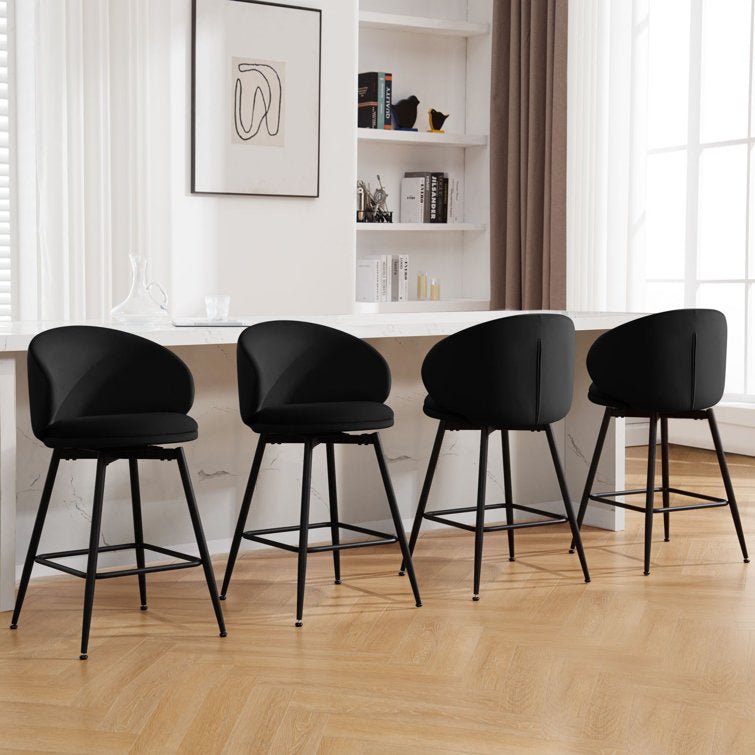 25" Swivel Upholstered Counter Height Bar Stools - Stu's Home Improvement Outlet