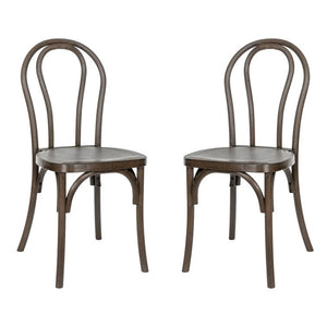 Indoor And Outdoor Commercial Grade Wood Look Resin Thonet Style Chair (Set of 4) - Stu's Home Improvement Outlet