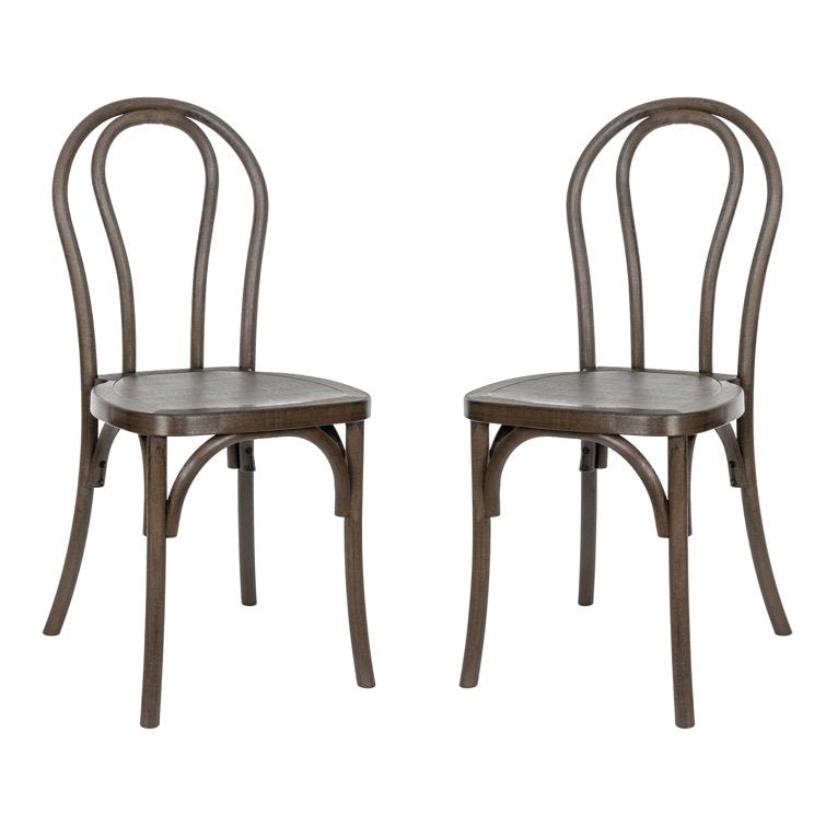 Indoor And Outdoor Commercial Grade Wood Look Resin Thonet Style Chair (Set of 4) - Stu's Home Improvement Outlet