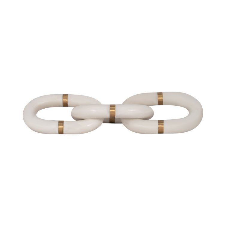 Interlocking Loop Knot Statement Marble Sculpture Decor - Stu's Home Improvement Outlet