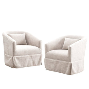 Finsted Upholstered Swivel Barrel Chair - Stu's Home Improvement Outlet