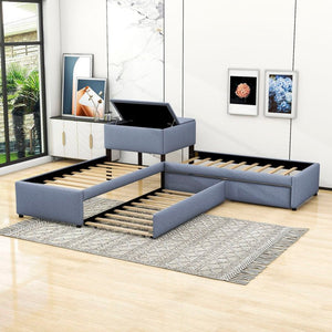 Biermann Twin 2 Drawer Bed with Built - in - Desk by Isabelle & Max - Stu's Home Improvement Outlet