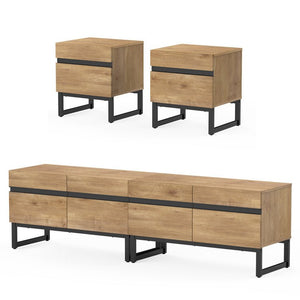 Darail TV Stand And End Table Set Of 3, Living Room Table Sets, TV Stand And 2 End Table Set With Drawers For Living Room, Entertainment Center, Console TV Table✅ - Stu's Home Improvement Outlet