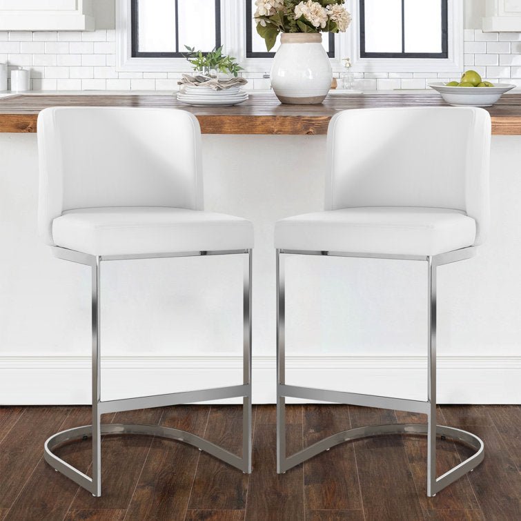 Bittencourt 26'' Upholstered Counter Stool - Stu's Home Improvement Outlet