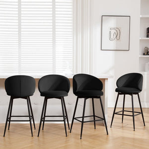 25" Swivel Upholstered Counter Height Bar Stools - Stu's Home Improvement Outlet