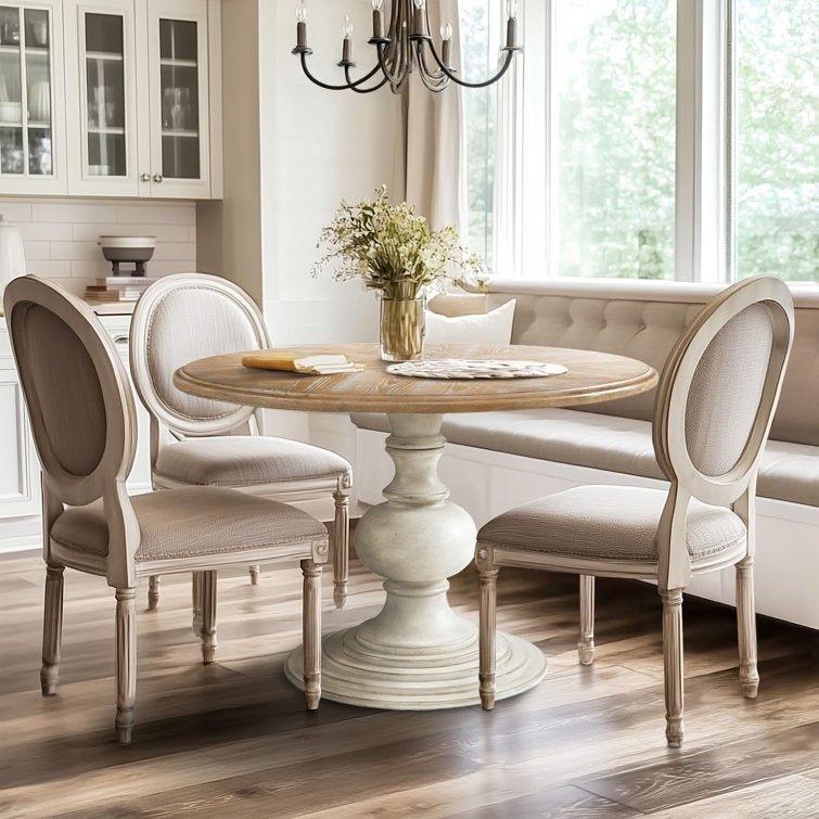 Lexi 46” Round Dining Table with Pedestal Base - Stu's Home Improvement Outlet
