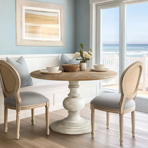 Lexi 46” Round Dining Table with Pedestal Base - Stu's Home Improvement Outlet