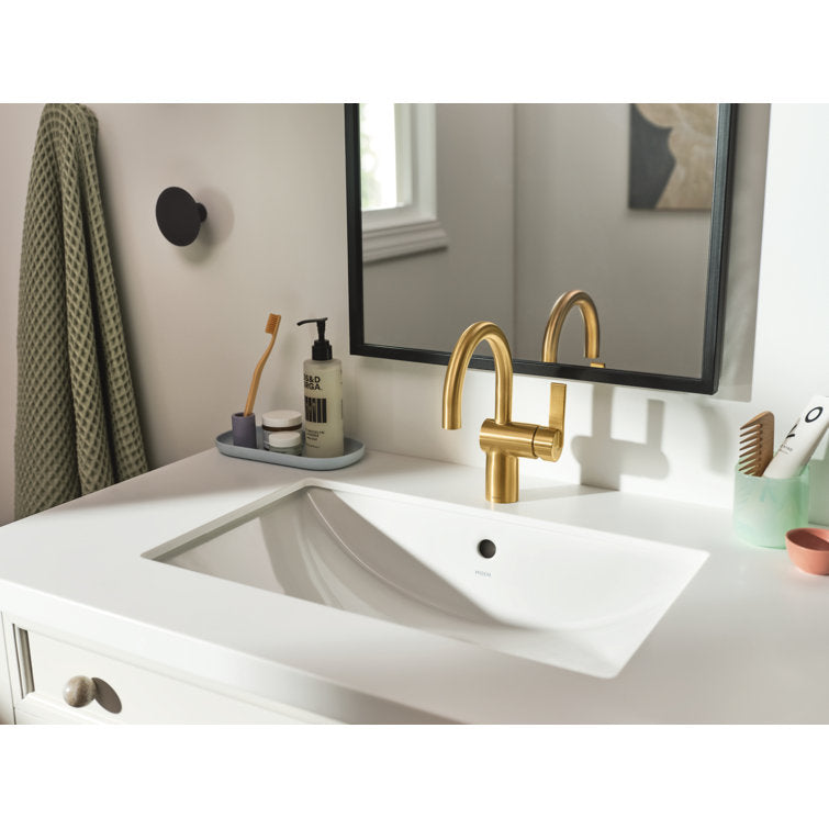 White Vitreous China Undermount Sink, 23.625 X 14.75 X 7 Inch Rectangle Bathroom Sink With Porcelain