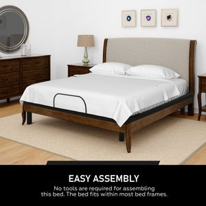 Murrieta 15" Adjustable Bed Frame with Memory Foam Mattress, Foot Retainer Bar - Stu's Home Improvement Outlet