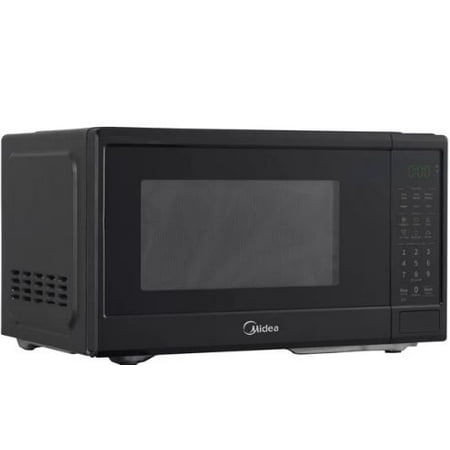 Midea 0.9 cu.ft. Countertop Microwave Oven, 900 W Turntable, Black EM9P022CV-PMB