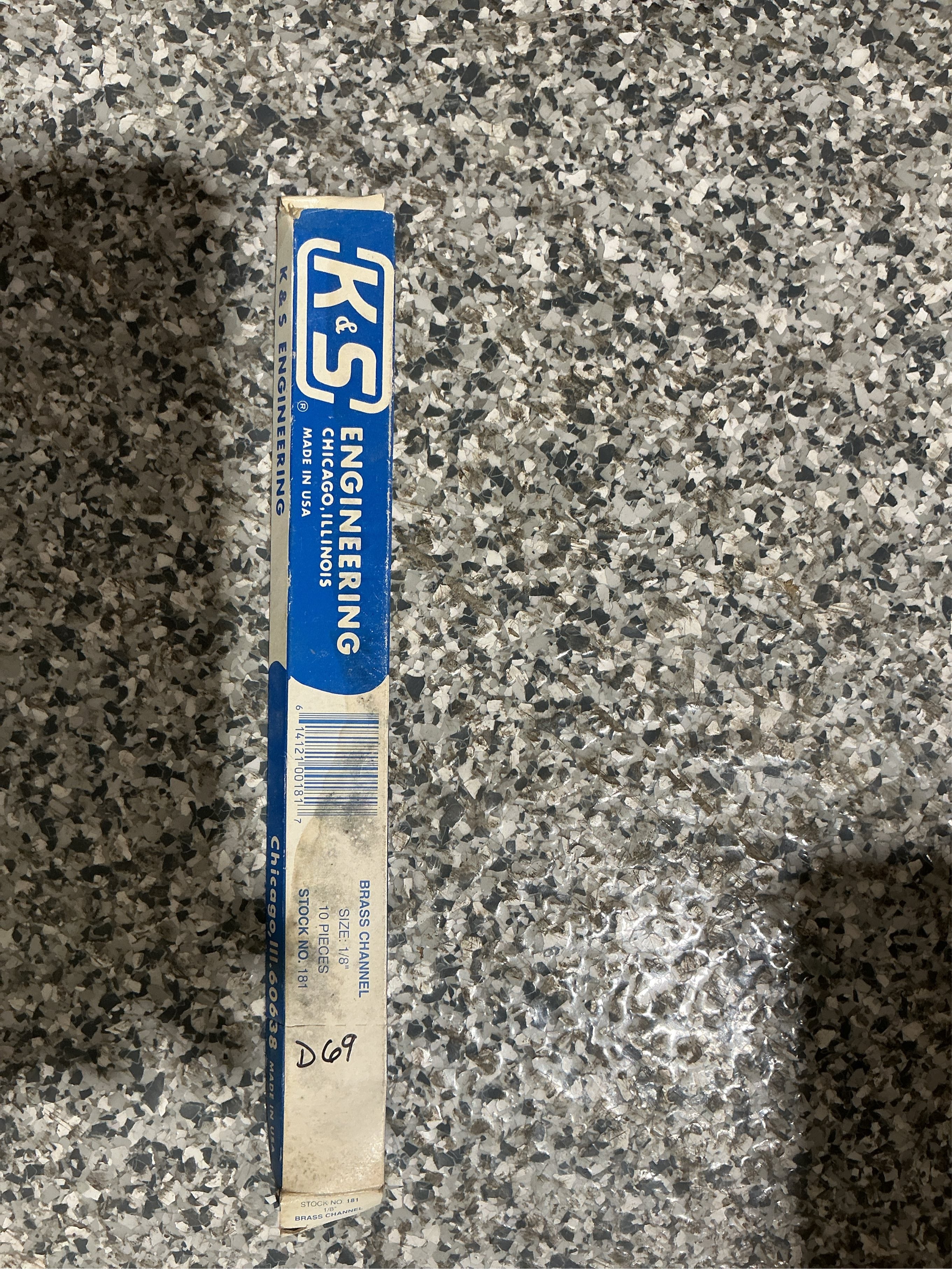 K&S 1/8 in. W X 12 in. L Rectangular Brass Tube 1 pk