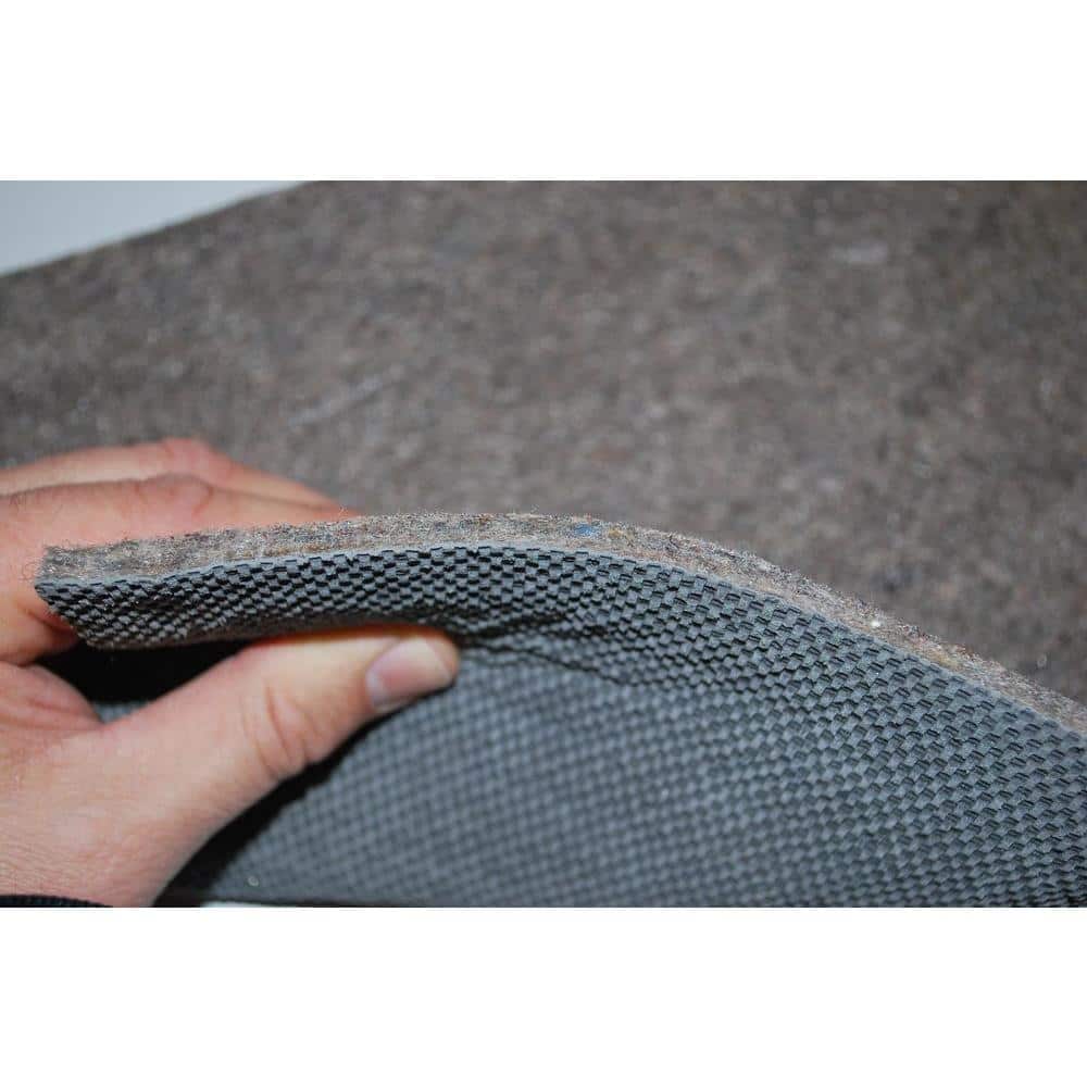 Premium All-Surface 6 ft. Round Fiber and Rubber Backed Non-Slip Rug Pad