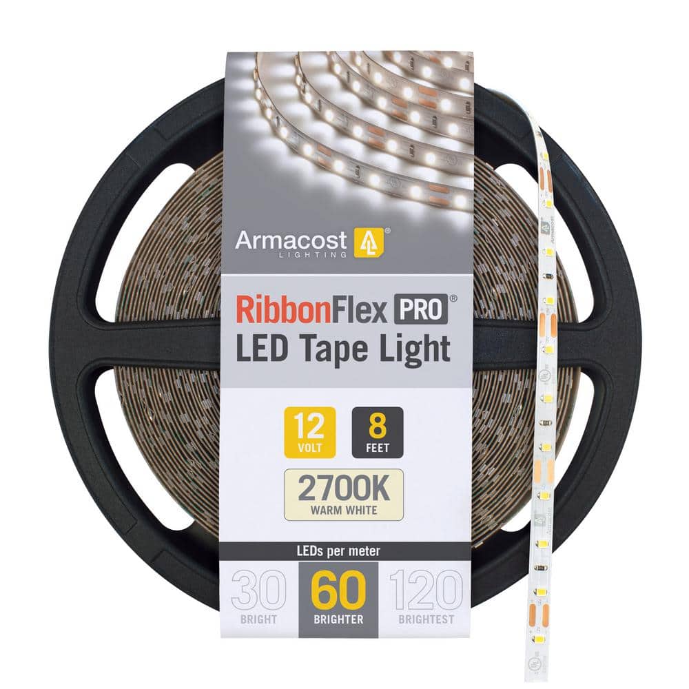 RibbonFlex Pro 8.2 ft. LED Tape Light 60 LEDs/m Soft White (2700K) - Stu's Home Improvement Outlet