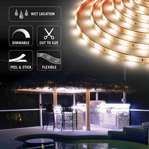 RibbonFlex Pro Warm White (2700K), 30 LEDs/M, 10M, 24 - Volt Outdoor Tape Light - Stu's Home Improvement Outlet