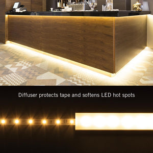 RibbonFlex Aluminum LED Tape Light Flat Channel and Diffuser System Mounting Hardware (5 - Pack) - Stu's Home Improvement Outlet