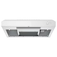 GE 24 inch Ducted 200-CFM White Under Cabinet Range Hood