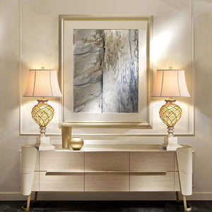 29 in. Beige Tall Bedside Lamp with Night Light, Vintage Table Lamps with Usbs Faux Silk Shade for Living Room End Table - Stu's Home Improvement Outlet