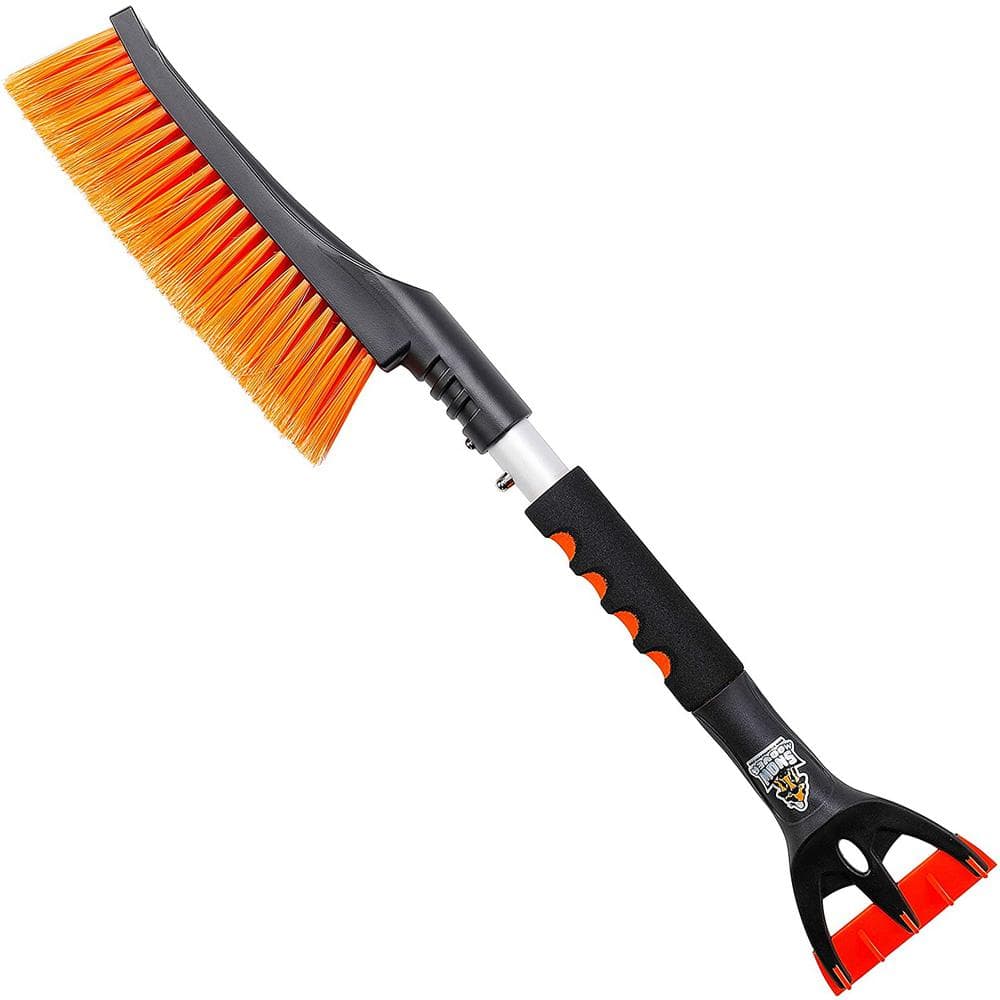 Snow Moover 24 in. Compact Snow Brush with Ice Scraper for Car Windshield