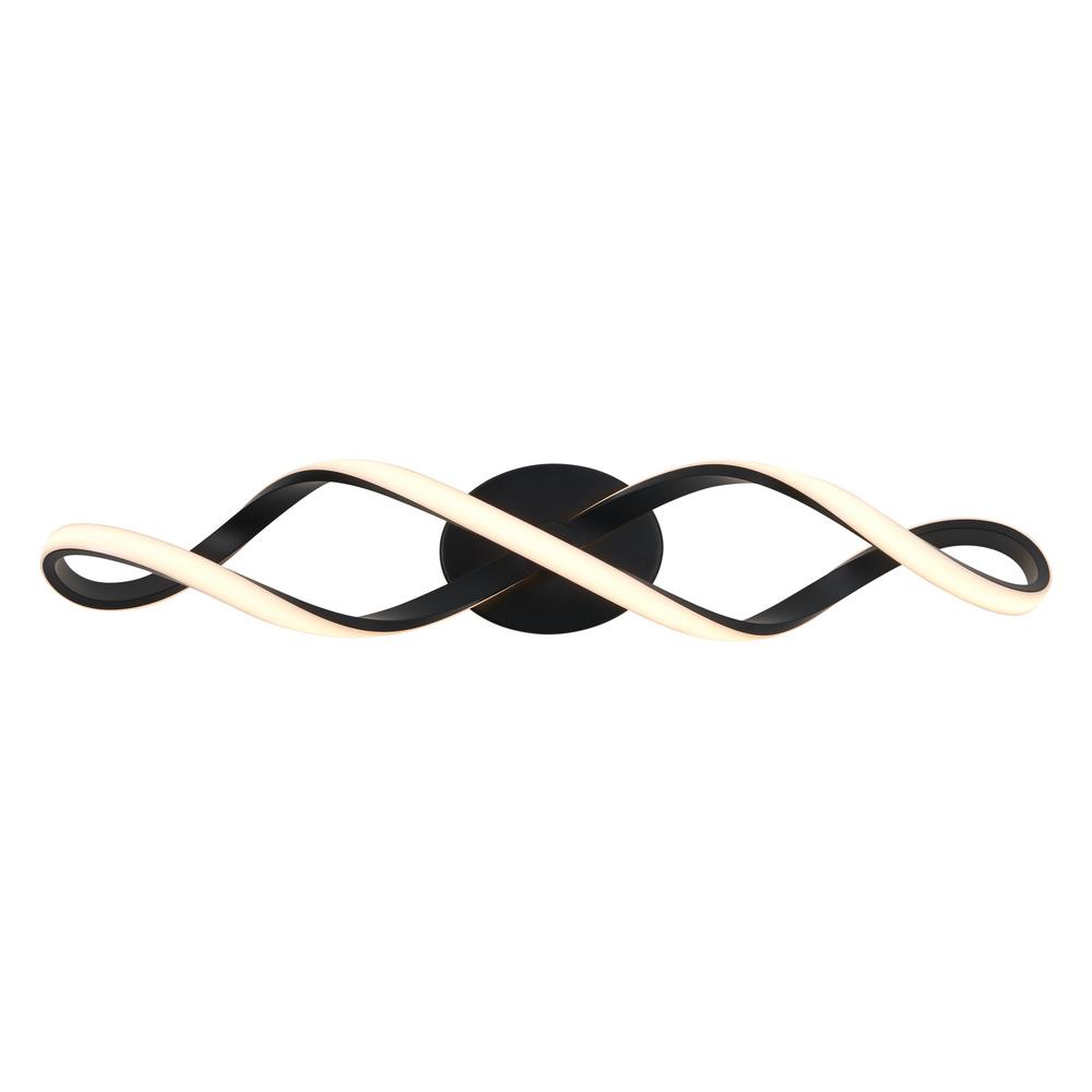 Swirl 27 in. Black LED Vanity Light Bar - Stu's Home Improvement Outlet