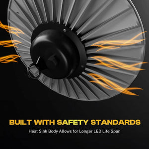 Highburst 1 ft. 60 - Watt Integrated LED Black 6,000 Lumens Dimmable High Bay Shop Light - Stu's Home Improvement Outlet
