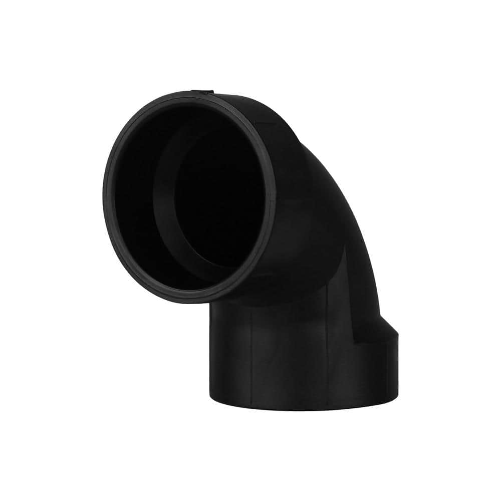 1-1/2 in. Acrylonitrile Butadiene Styrene (ABS) DWV 90-Degree Hub x Hub Elbow Fitting