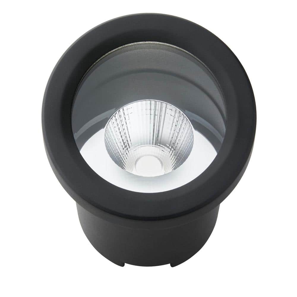 600 Lumen Low Voltage 6 in. Black LED Outdoor InGround Well Light Adjustable Light Color Integrated LED (1 - Pack) - Stu's Home Improvement Outlet