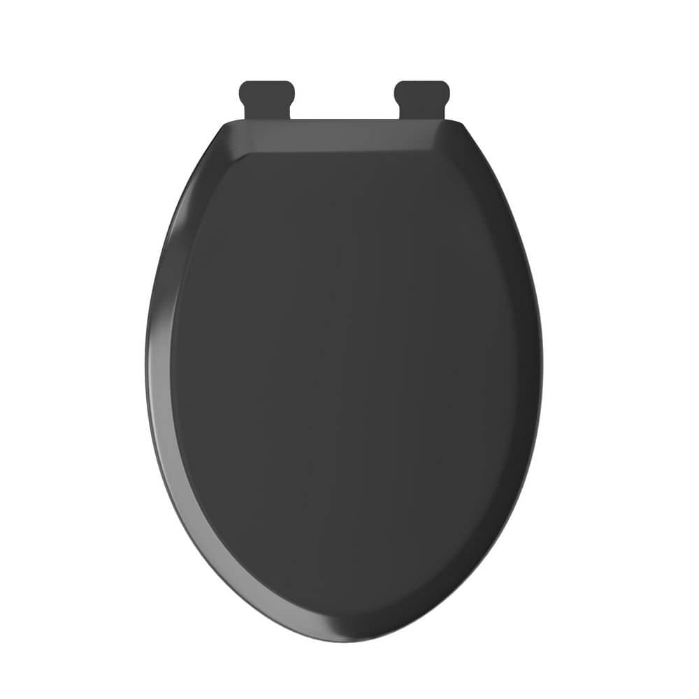 Elongated Front Toilet Seat in Black - Stu's Home Improvement Outlet