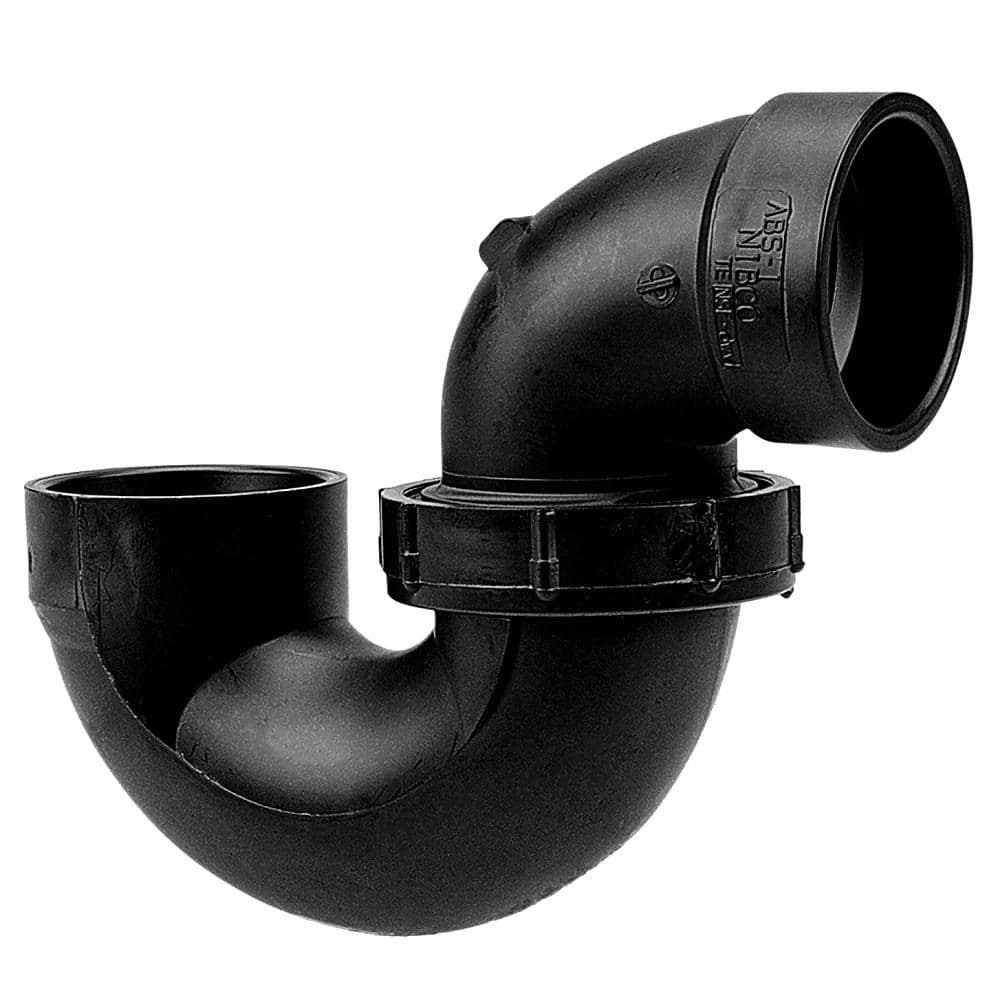 2 in. ABS DWV Hub x Hub P-Trap