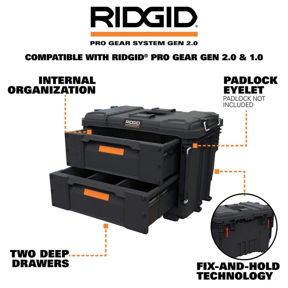 2.0 Pro Gear System 22 in. XL 4 Drawers Modular Tool Box Storage - Stu's Home Improvement Outlet