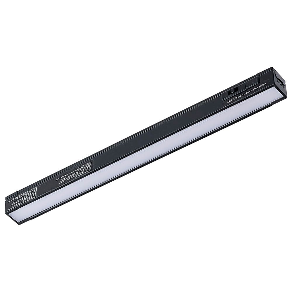 SATCO 10 in. Hardwired Black Integrated LED 4-Watt 30K/40K/50K CCT Selectable 250 Lumens Linkable Under Cabinet Light