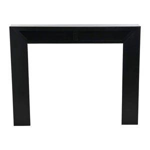 Storied Home 60 in. L x 48 in. H Modern Mantel, Black - Stu's Home Improvement Outlet