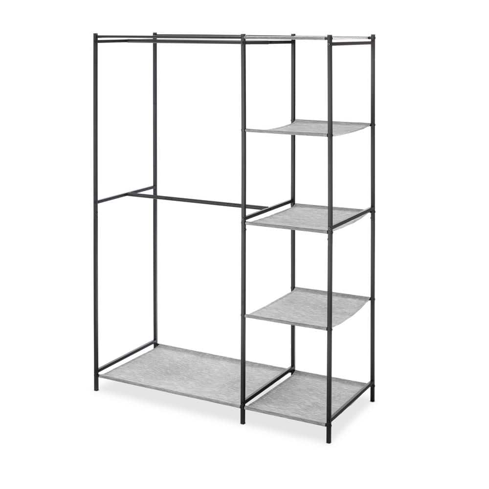 Supreme Garment/Closet Collection 19.29 in. D x 45.47 in. W x 68 in. H Double Rod Metal Wire Closet System Shelves - Stu's Home Improvement Outlet