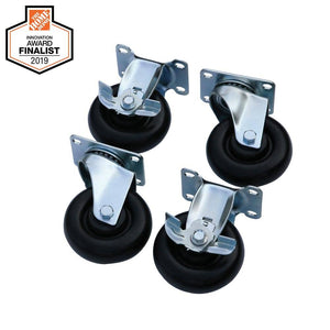 4 in. Caster Kit for Regular Duty Welded Steel Garage Base Cabinets - Stu's Home Improvement Outlet