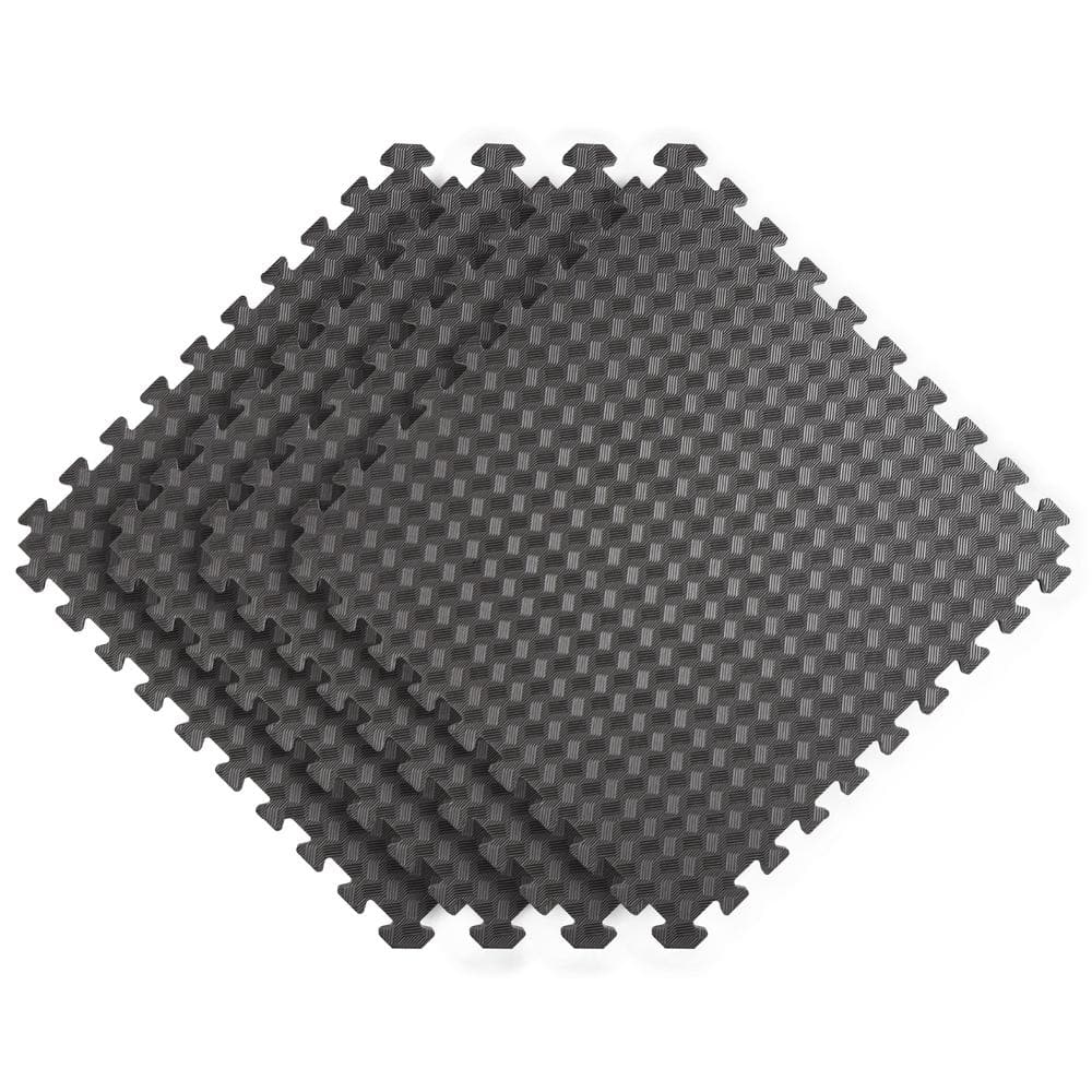 Blue Camo 25 in. x 25 in. x 0.55 in. Dual Sided Impact Foam Gym Tile (17.35 sq. ft.)