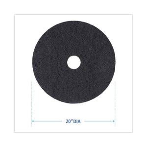 Stripping Floor Pads, 20 in. Dia, Black, (5 - Carton) - Stu's Home Improvement Outlet