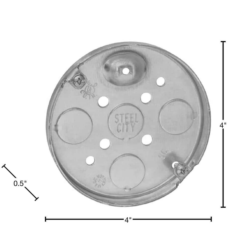 4 in. 6 cu. in. Metal Round Pancake Box (56111 - 30R) - Stu's Home Improvement Outlet