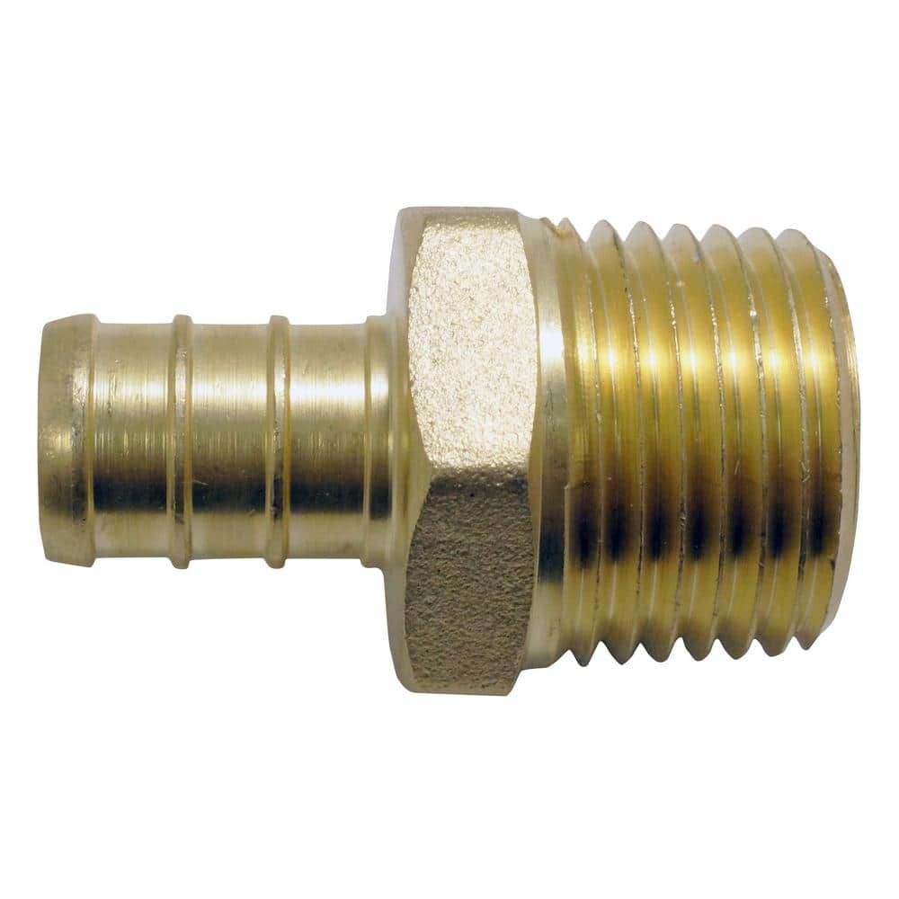 1/2 in. Brass PEX - B Barb x 1/2 in. Male Pipe Thread Adapter - Stu's Home Improvement Outlet