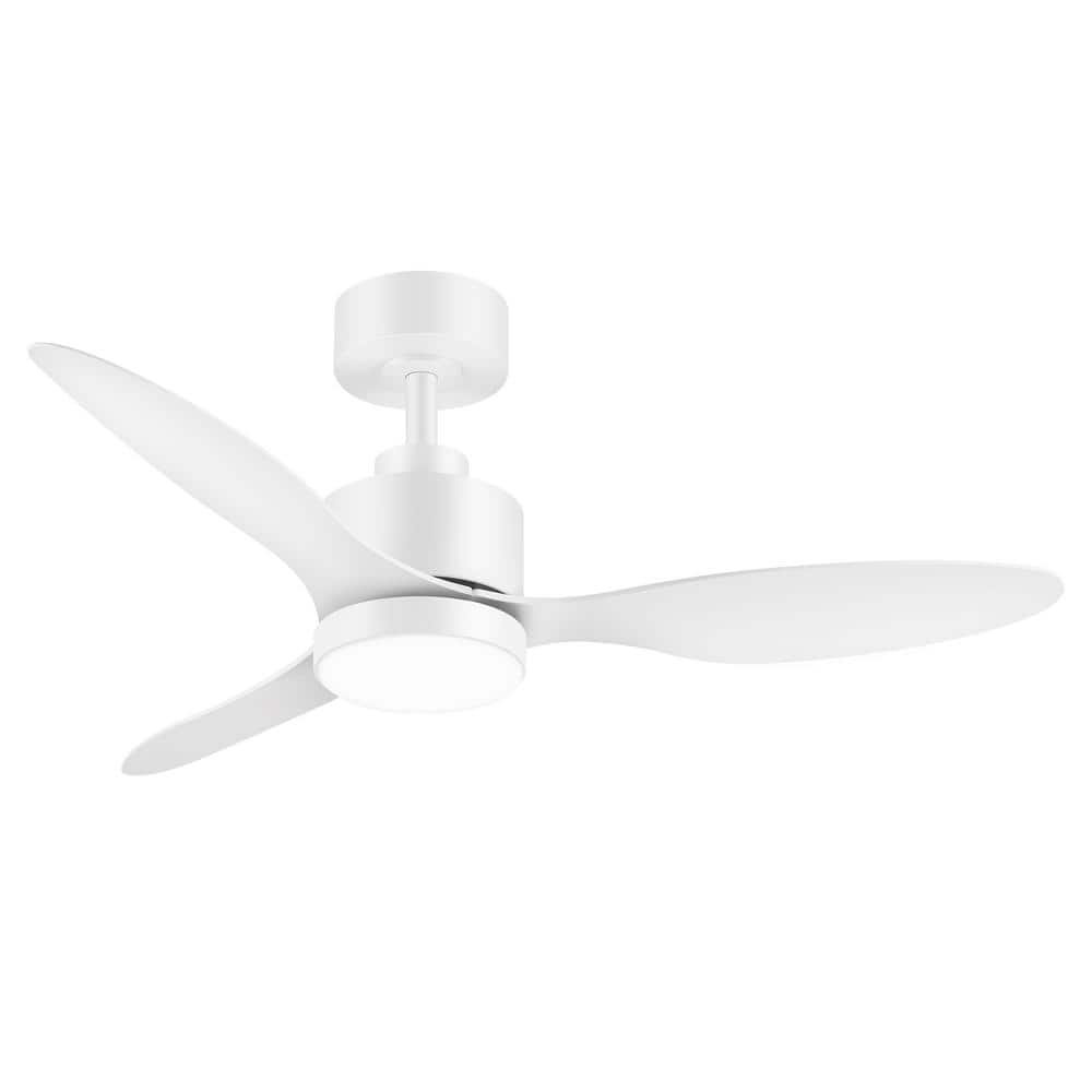 Sawyer 42 in. Indoor White Ceiling Fan with Integrated LED Light and Remote Control Included - Stu's Home Improvement Outlet