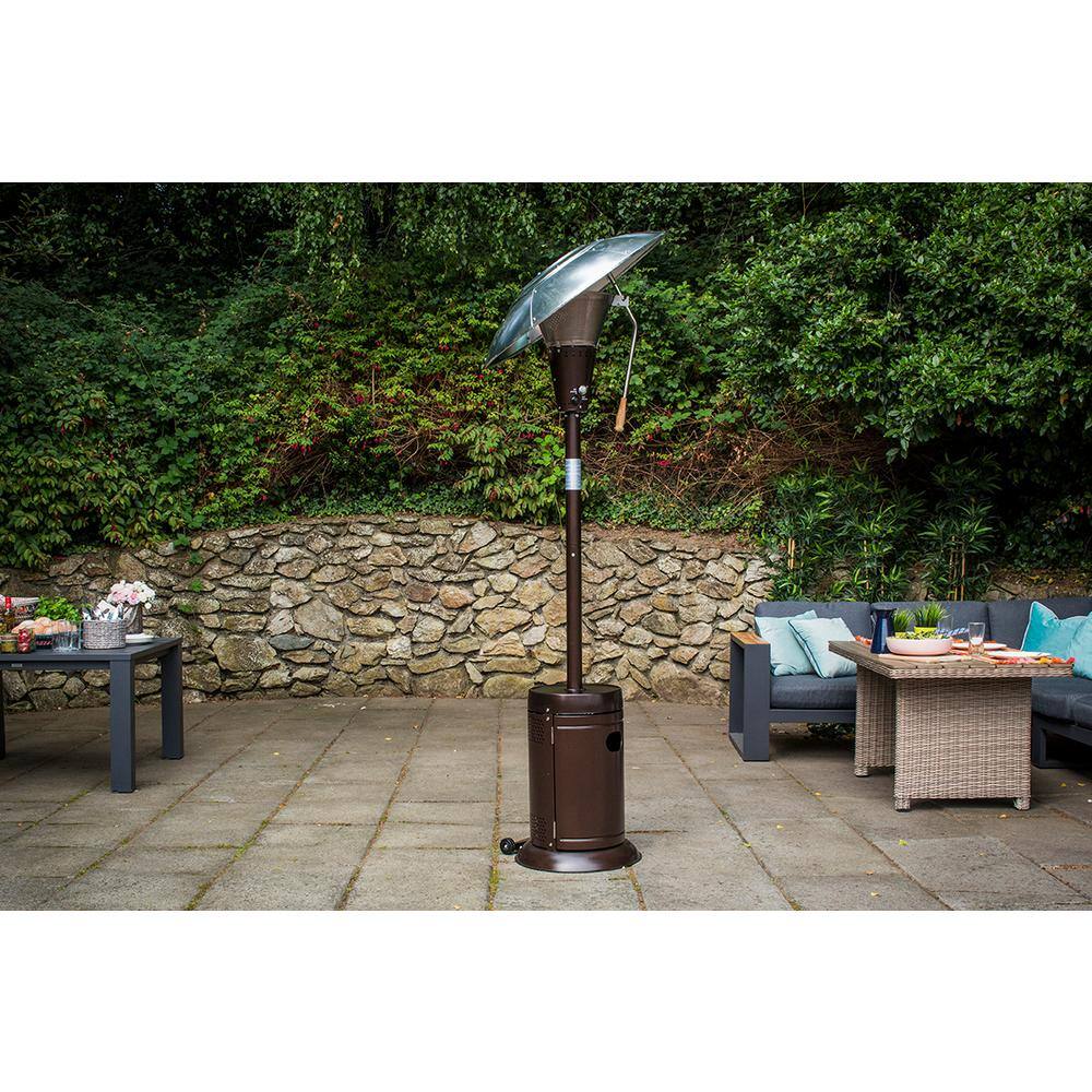 38,200 BTU Bronze Heat-Focusing Propane Gas Patio Heater