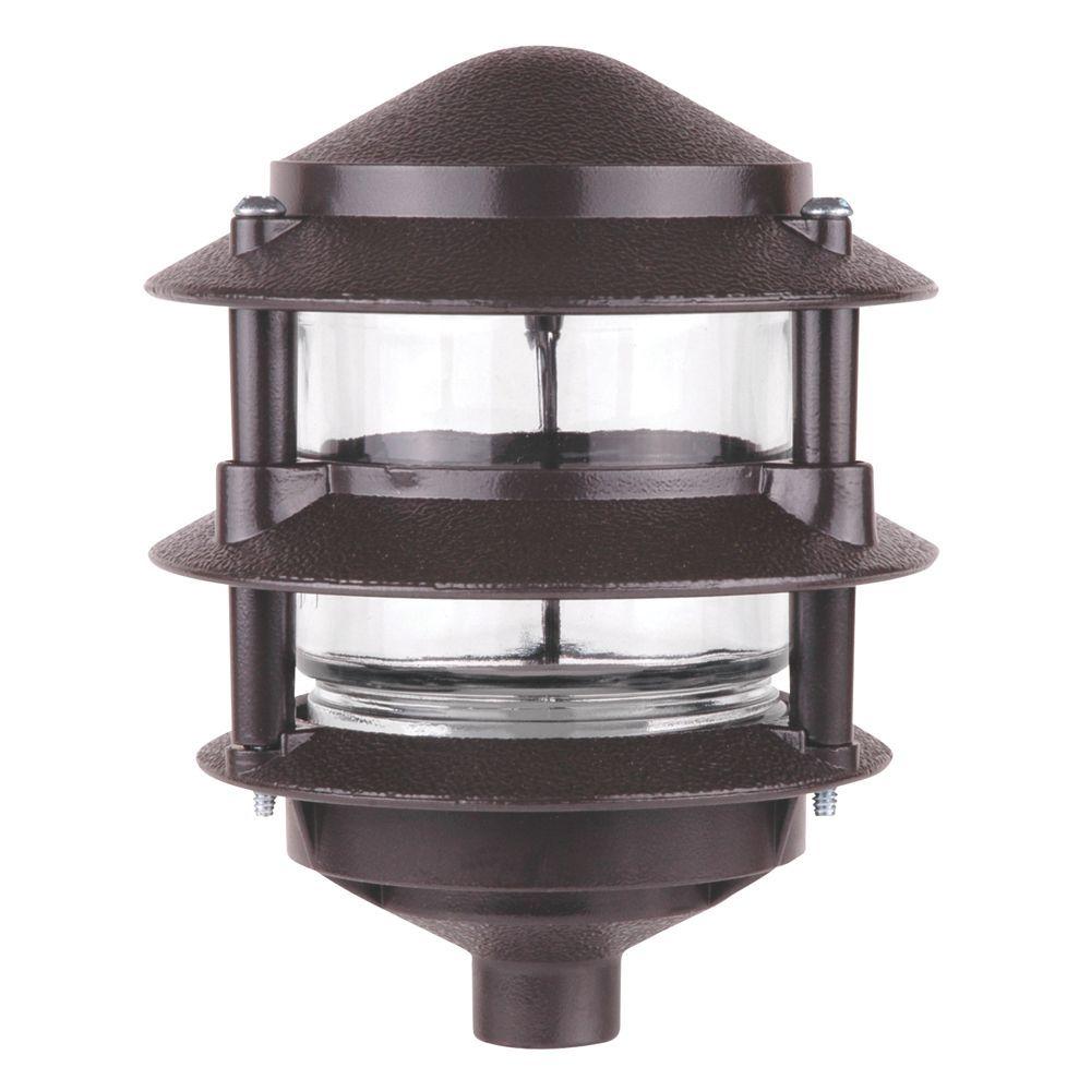 75 - Watt Line Voltage Bronze Path Light 3 - Tier Outdoor Weatherproof Landscape Light - Stu's Home Improvement Outlet