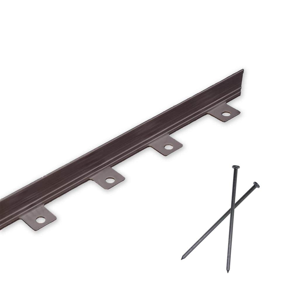 40 ft. L x 1.24 in. W x 1.74 in. H Aluminum Bronze No-Dig Landscape and Paver Edging