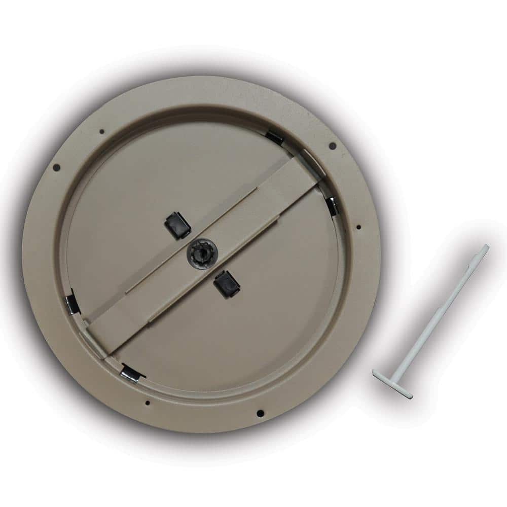 8 in. Steel Round Diffuser Damper in Brown