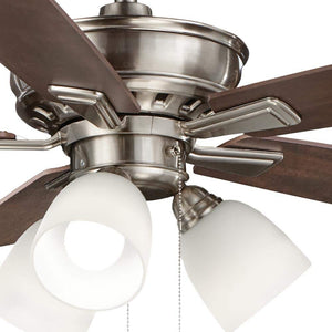Vaurgas 44 in. LED Indoor Brushed Nickel Ceiling Fan with Light Kit - Stu's Home Improvement Outlet