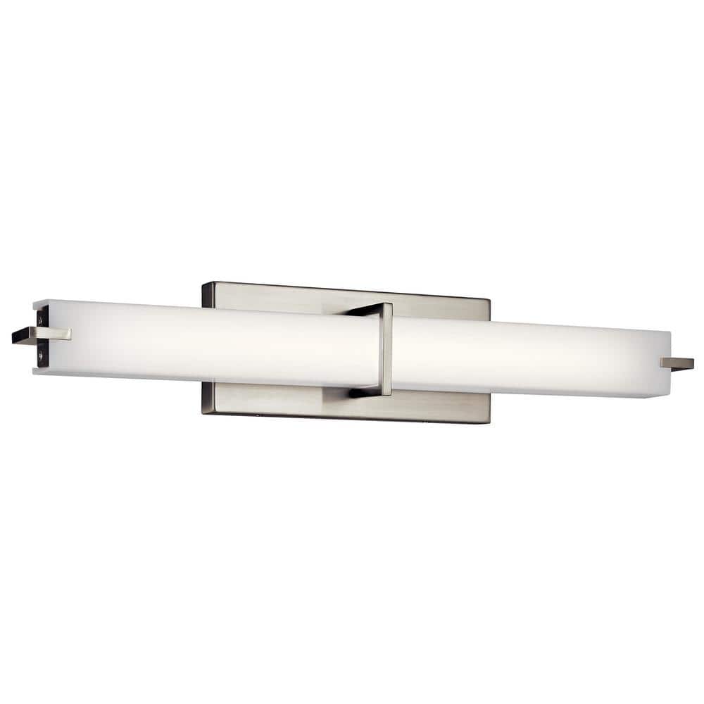 Independence 11 in. Brushed Nickel Integrated LED Linear Bathroom Vanity Light Bar