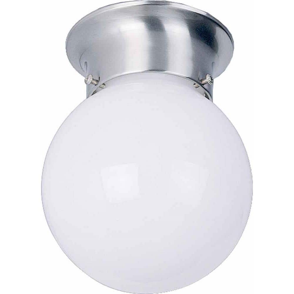1-Light Brushed Nickel Flushmount