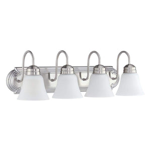 Brush 25.49 in. 4 - Light Brushed Nickel Vanity Light - Stu's Home Improvement Outlet