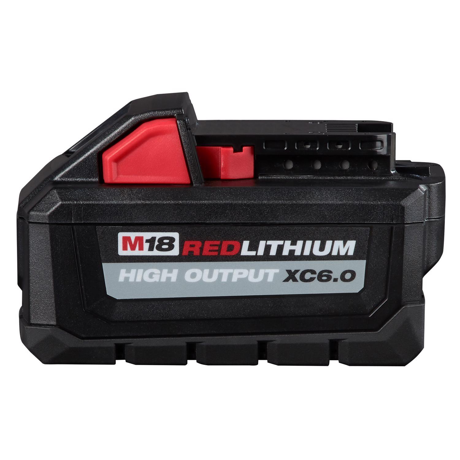 Milwaukee M18 RedLithium XC 6 Ah Lithium - Ion High Output Battery 1 pc - Stu's Home Improvement Outlet