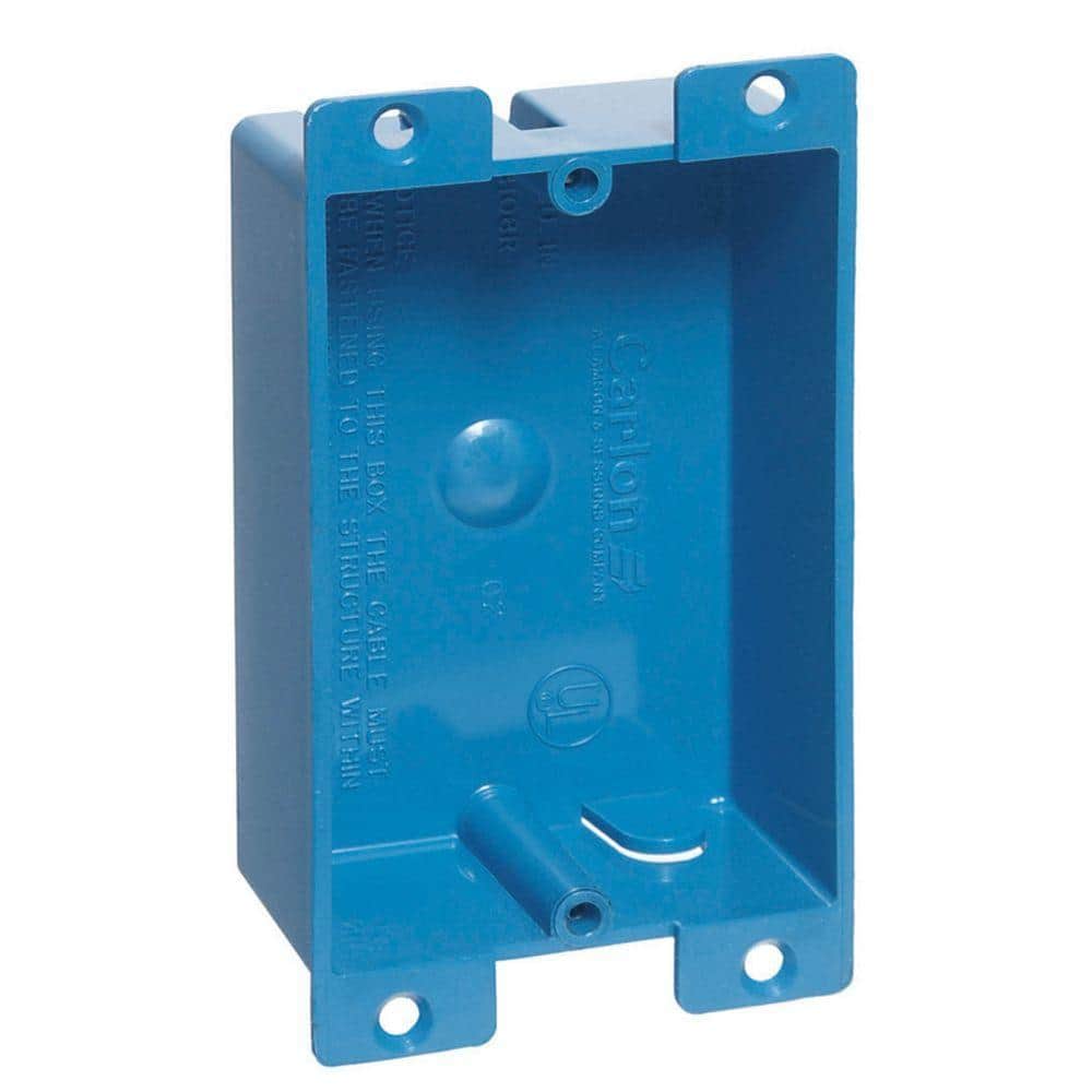 1-Gang 8 cu. in. Electrical PVC Shallow Flanged Old Work Electrical Switch and Oulet Box (B108R-UPC)