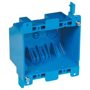 2 - Gang 25 cu. in. Electrical PVC Old Work Electrical Switch and Outlet Box (B225R - UPC) - Stu's Home Improvement Outlet